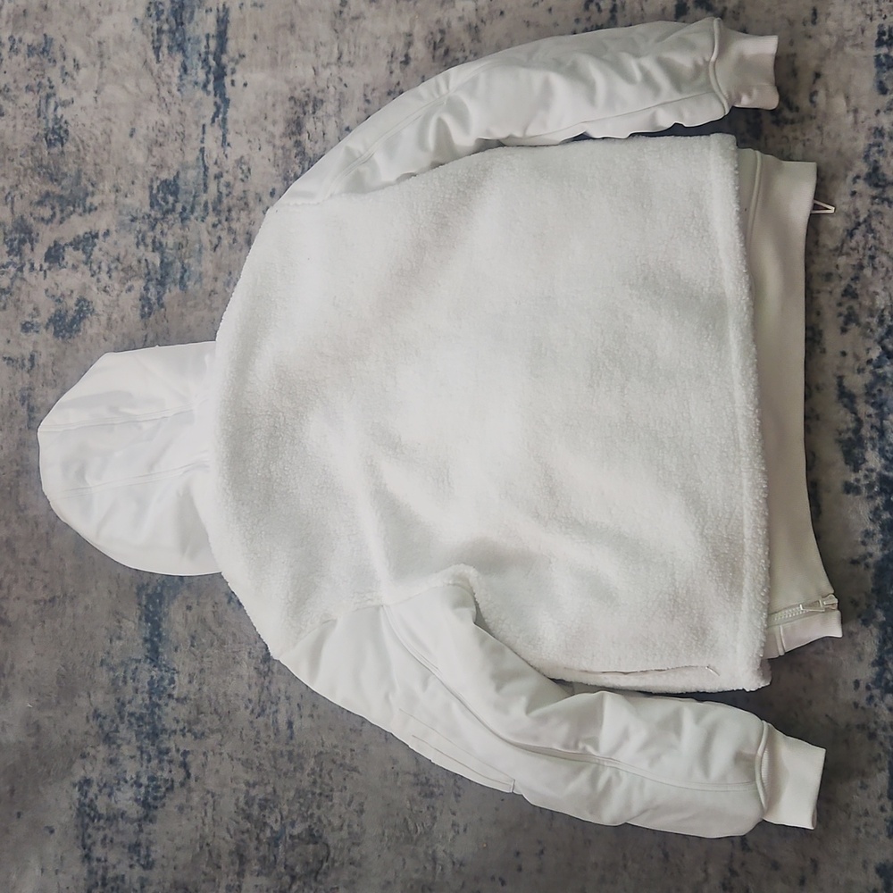 White Ivy Park 1/2 Zip Sherpa Unisex - M - Picture 10 of 10